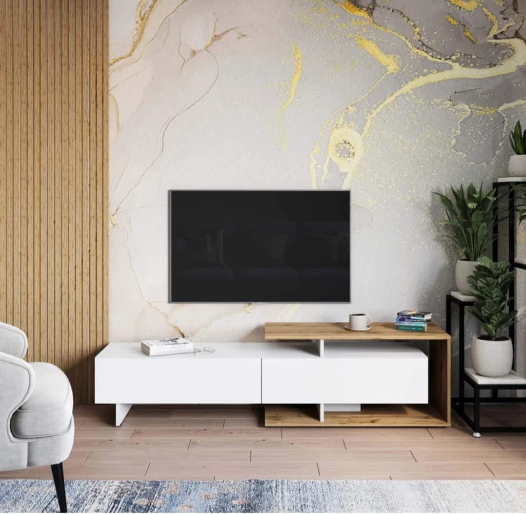 TV üçün tumba SO106, laminat, 30x180x50 sm