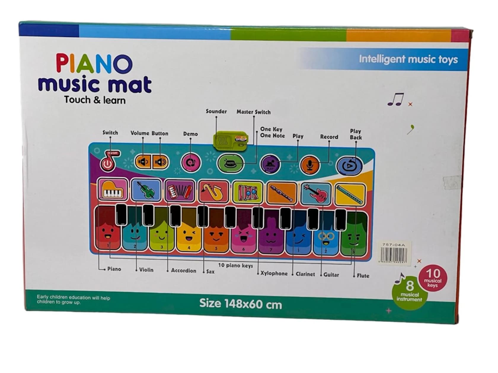 Oyuncaq pianino 757-04A Music Mat, 3+ yaş — şəkil 2