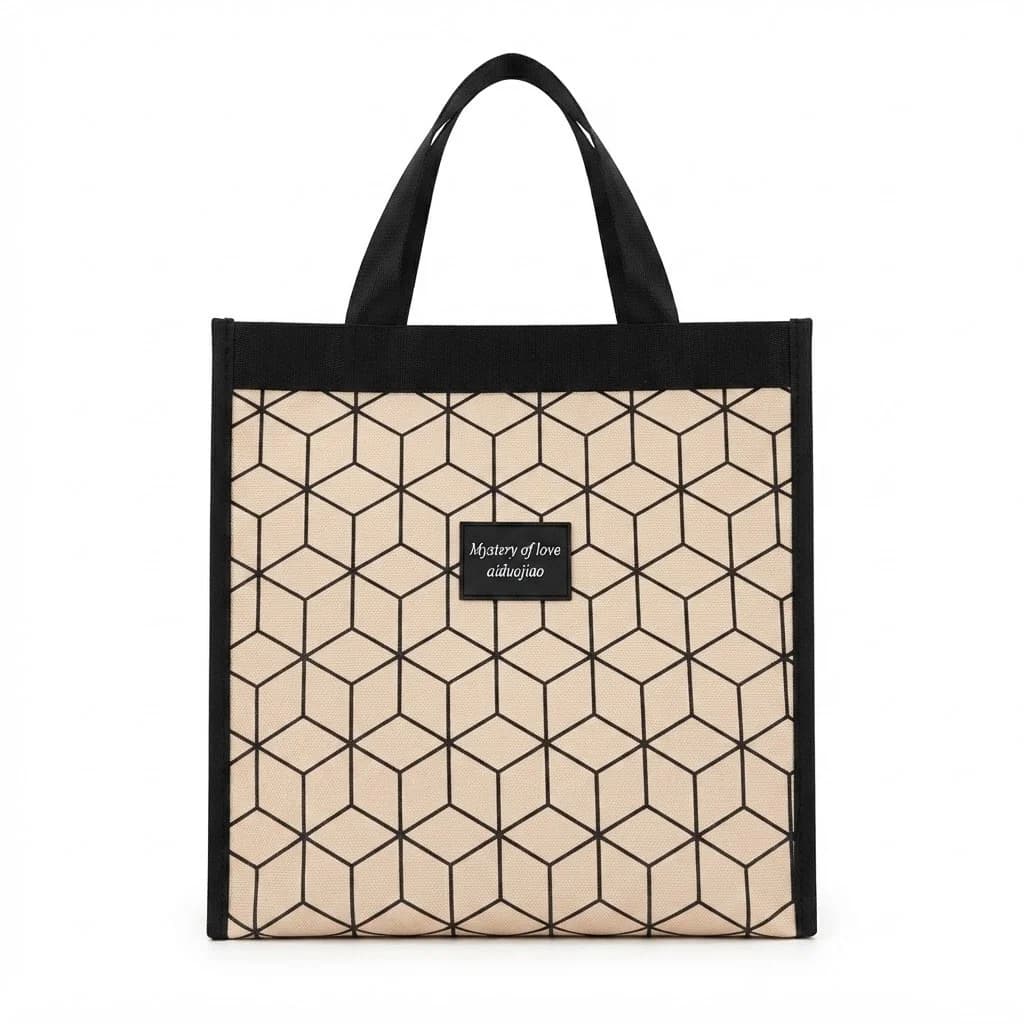 Kosmetik çanta BS94, Bej/Qara, 35x30x12 sm, 1 bölmə — şəkil 2