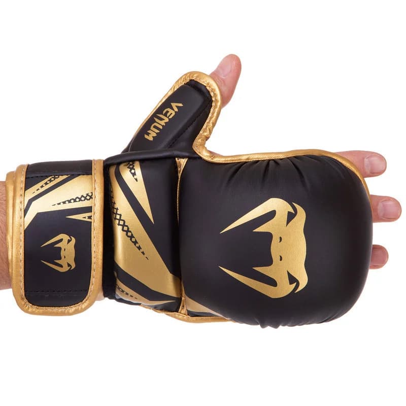 Döyüş əlcəkləri MMA VENUM qızılı M — şəkil 4