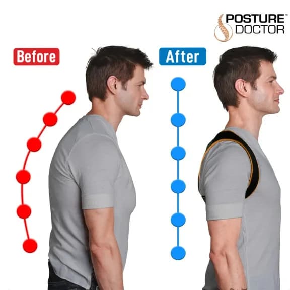 Bel düzləşdirici korset Posture Doctor Copper Infused, ölçü XL — şəkil 2