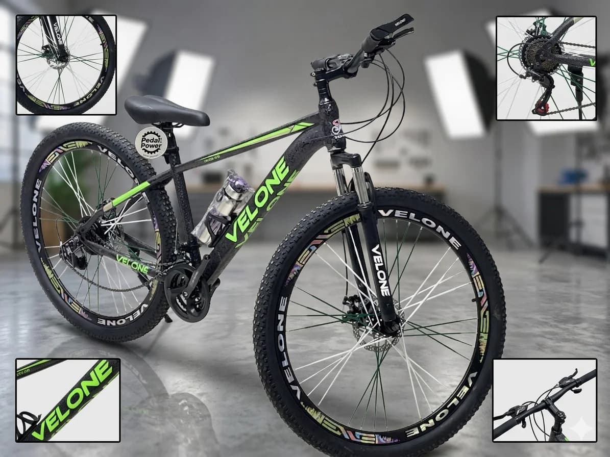 Dağ velosipedi Velone 9797, 29", qara — image 2