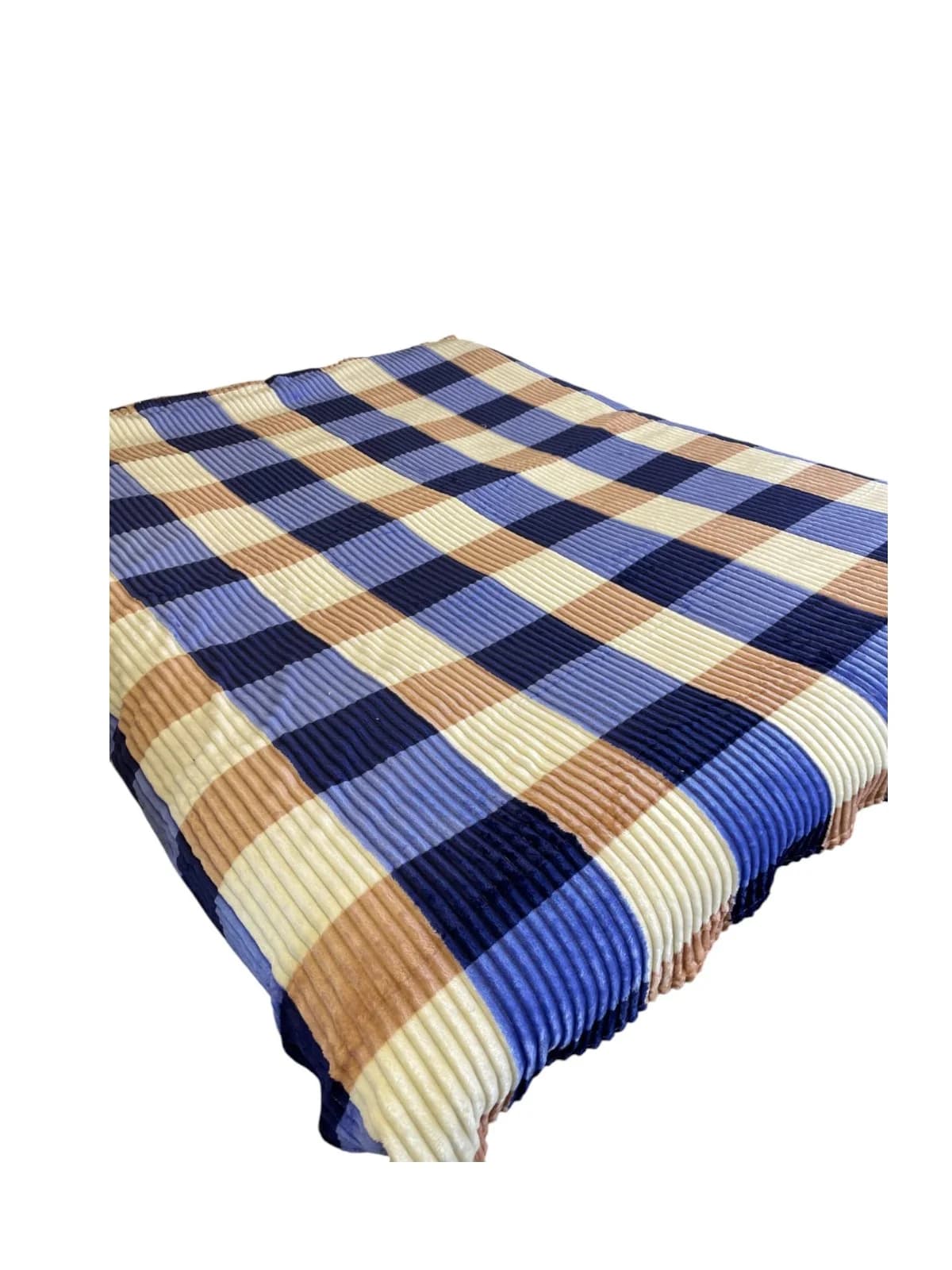 Yataq örtüyü Bamboo model 13.29, yeni model, yaz-yay-payız fəsilli, kletka (şahmat) dizaynlı, bambuk materiallı - GS_1_030