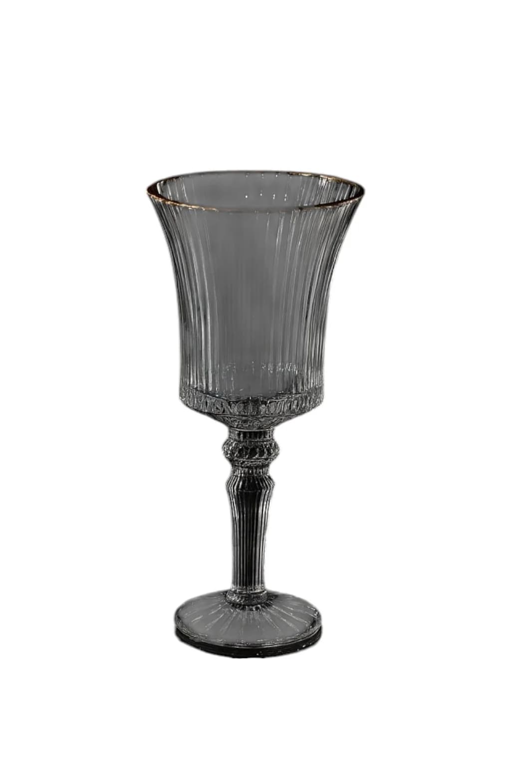 Badə dəsti, şüşə, qara/qızılı, 250 ml, 6 əd
