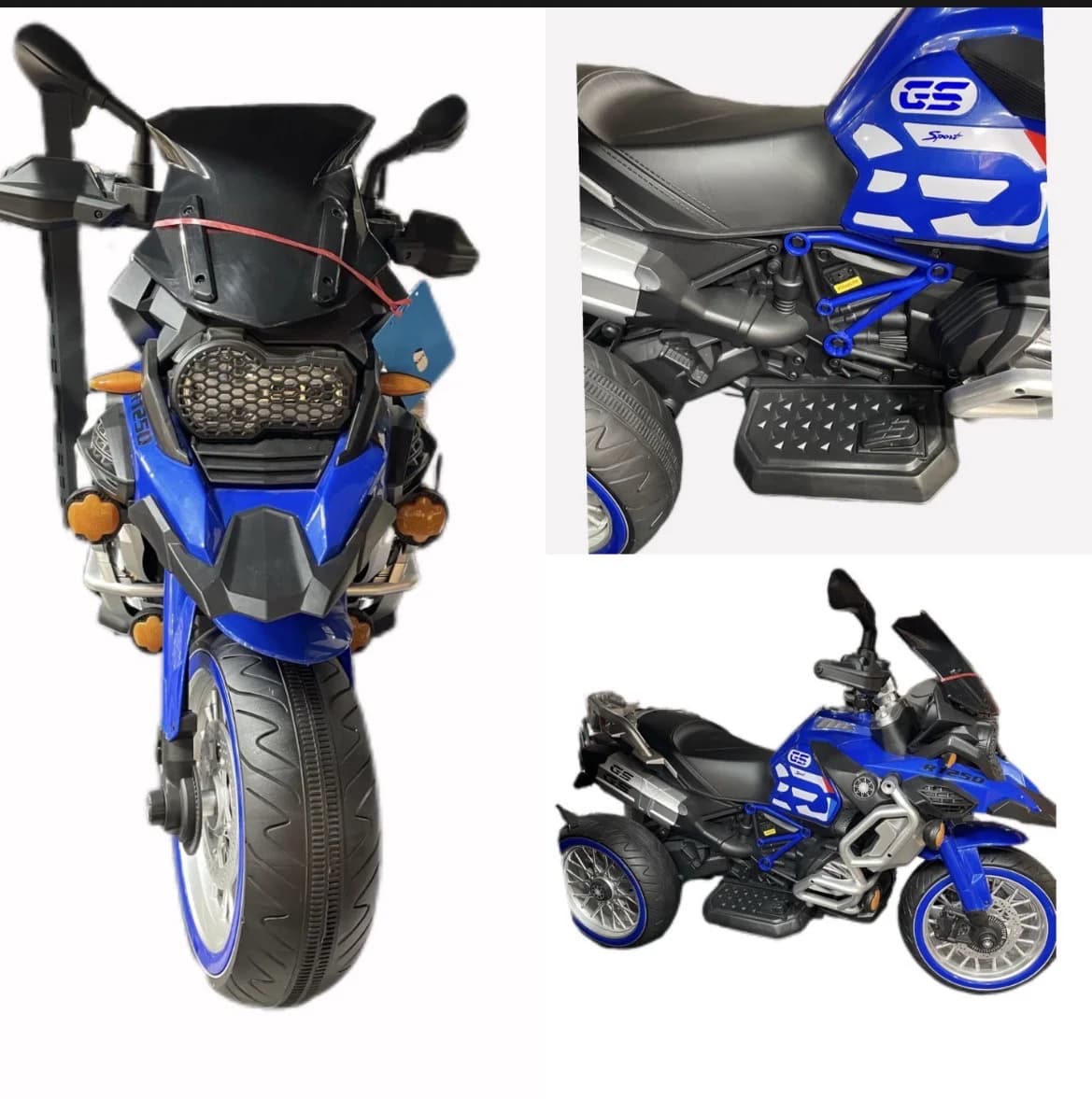 Uşaqlar üçün üçtəkərli elektrikli motosiklet BMW GS , 3+ — изображение 3