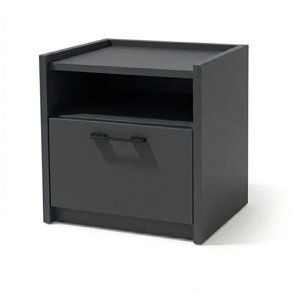 Çarpayıyanı tumba MB1, antrasit, laminat, 45х44.5х35 sm