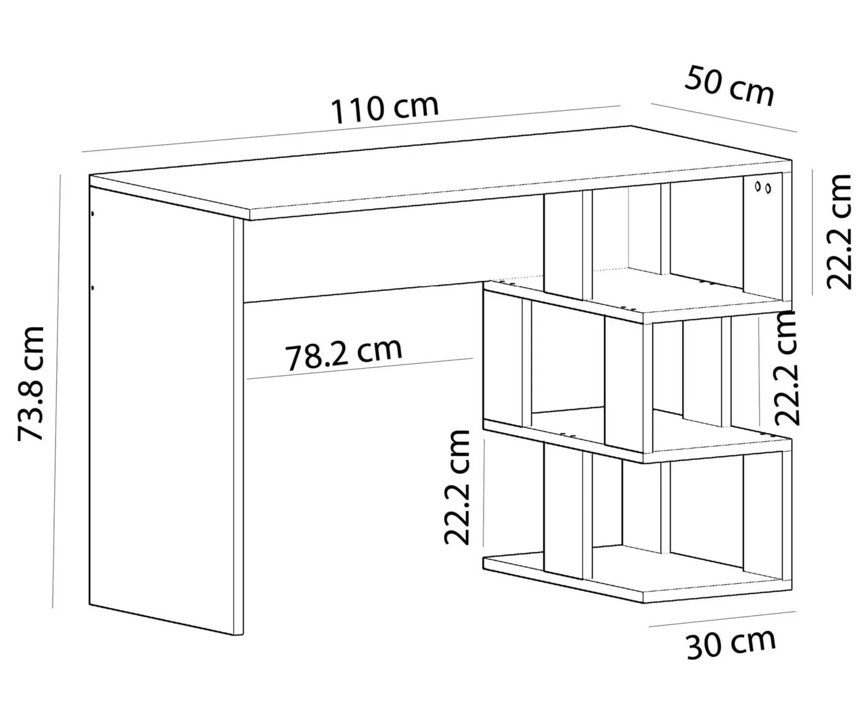 Yazı masası 15459, laminat, ağ — изображение 2