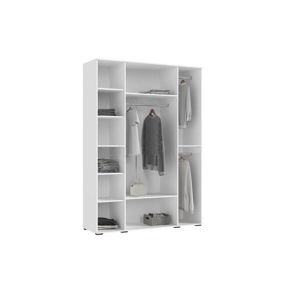 Şkaf SO76, laminat, ağ, 50x160x230 sm — image 3