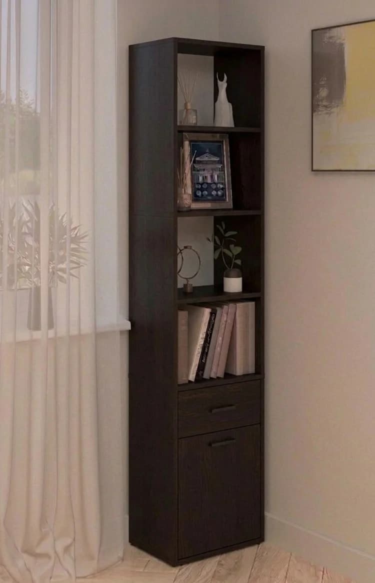 Stellaj MB1, laminat, venge, 180x40x29 sm
