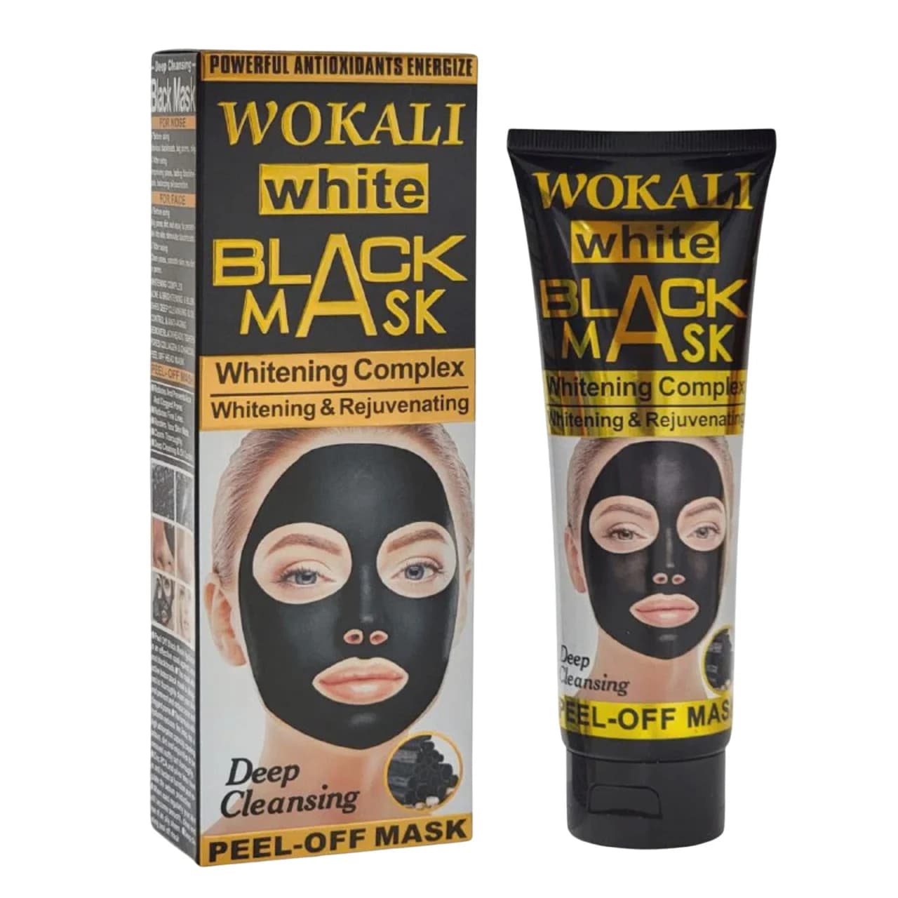 Üz üçün maska-plyonka Wokali White Black Mask 130 ml