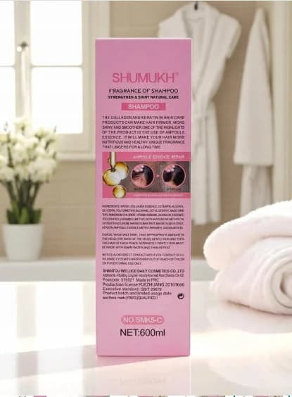 Şampun Shumukh SMK5-C Keratin & Collagen, parfümlü, 600 ml — image 3