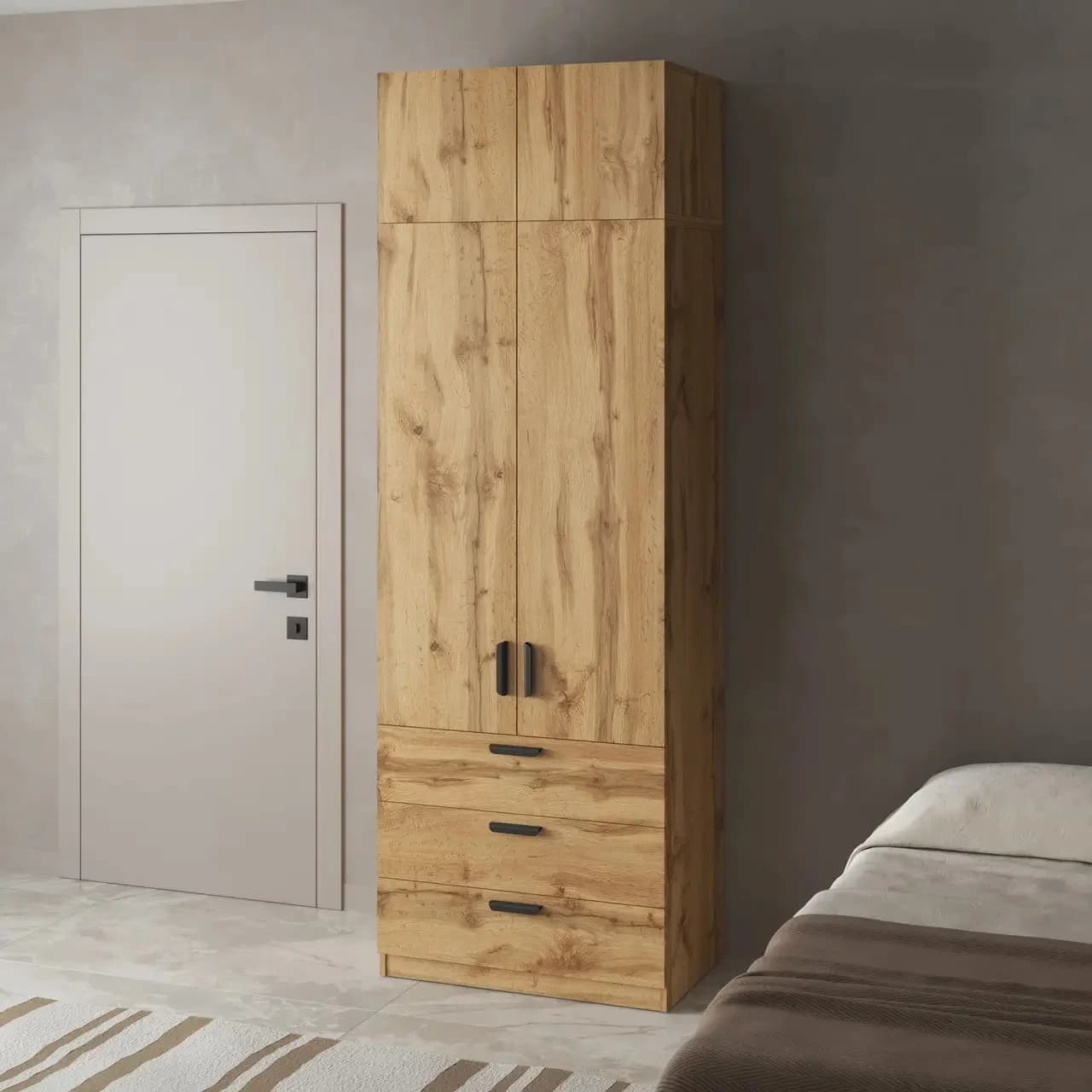 Şkaf Yagmur, laminat, votan, 240x80 sm