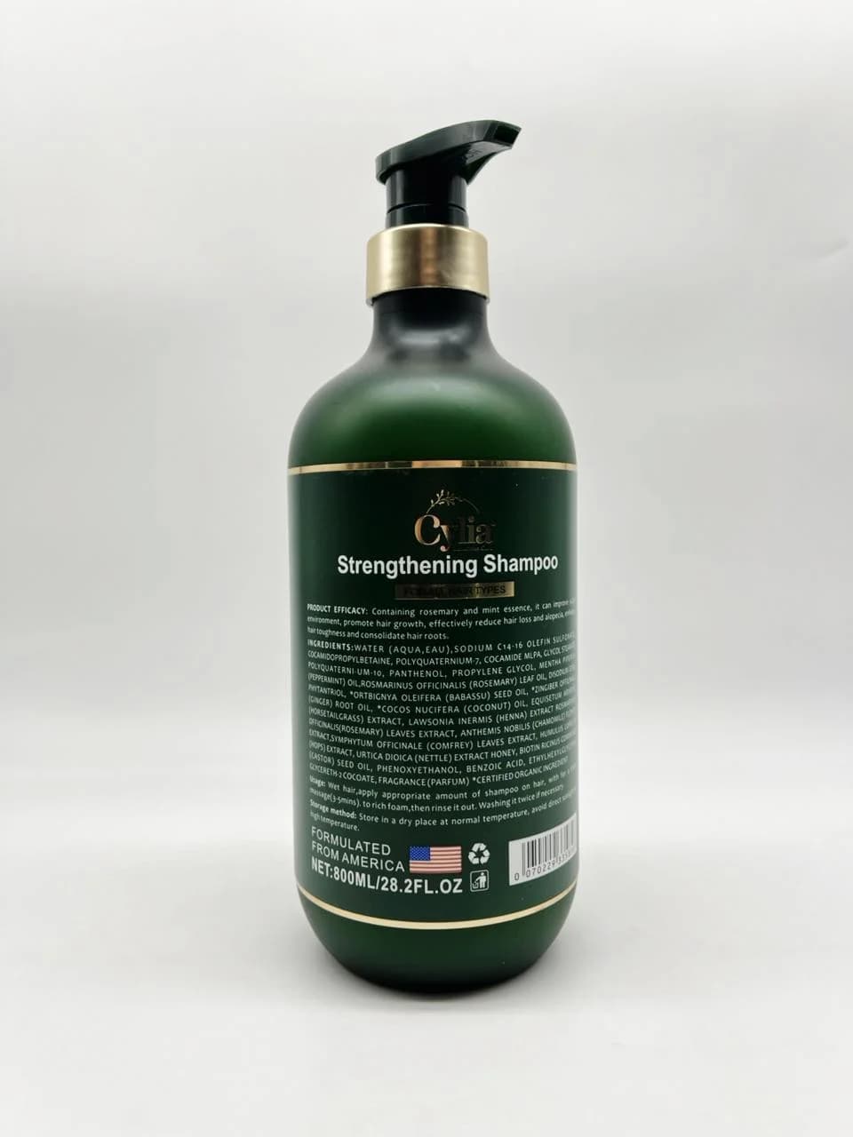 Saçlar üçün şampun Cylia Rosemary Mint, 800 ml — şəkil 2