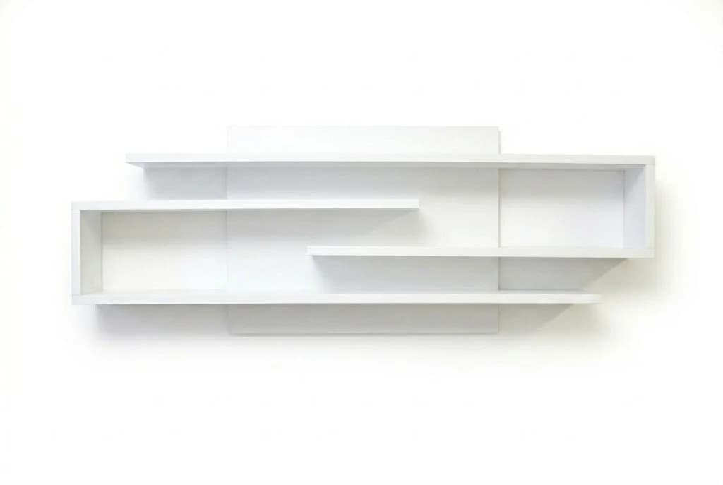Rəf 8585, laminat, ağ, 80х60х25 sm