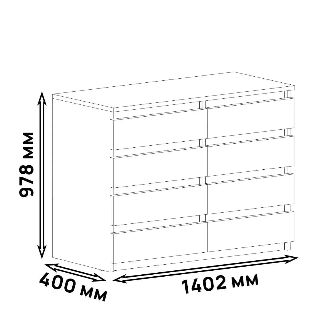 Kamod Yagmur, laminat, sanoma, 140x97.8x40 sm — изображение 2