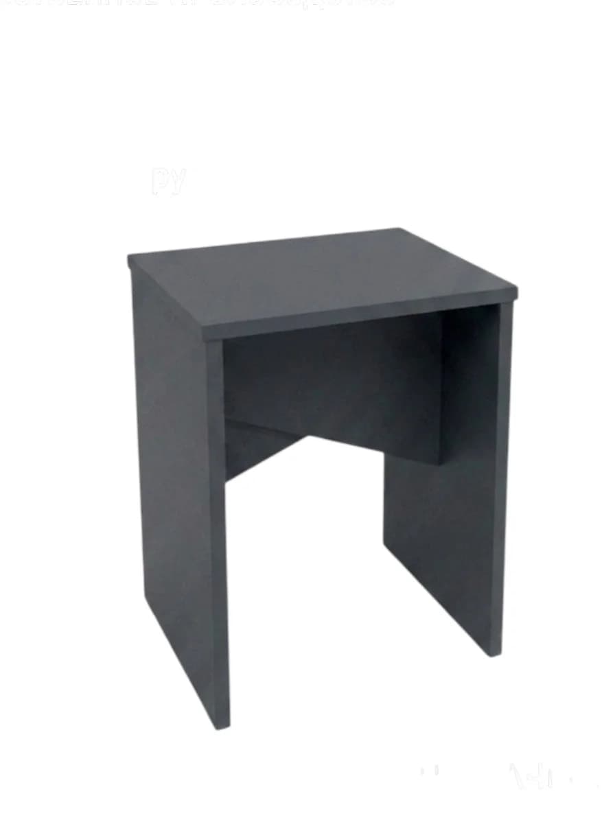 Taburet MB2, laminat, antrasit, 35x35x45 sm