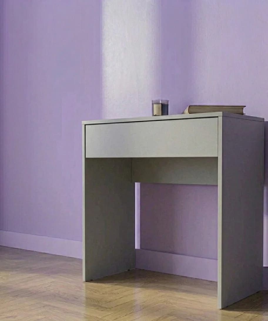 Yazı masası 12493, laminat, boz, 70x75x50 sm