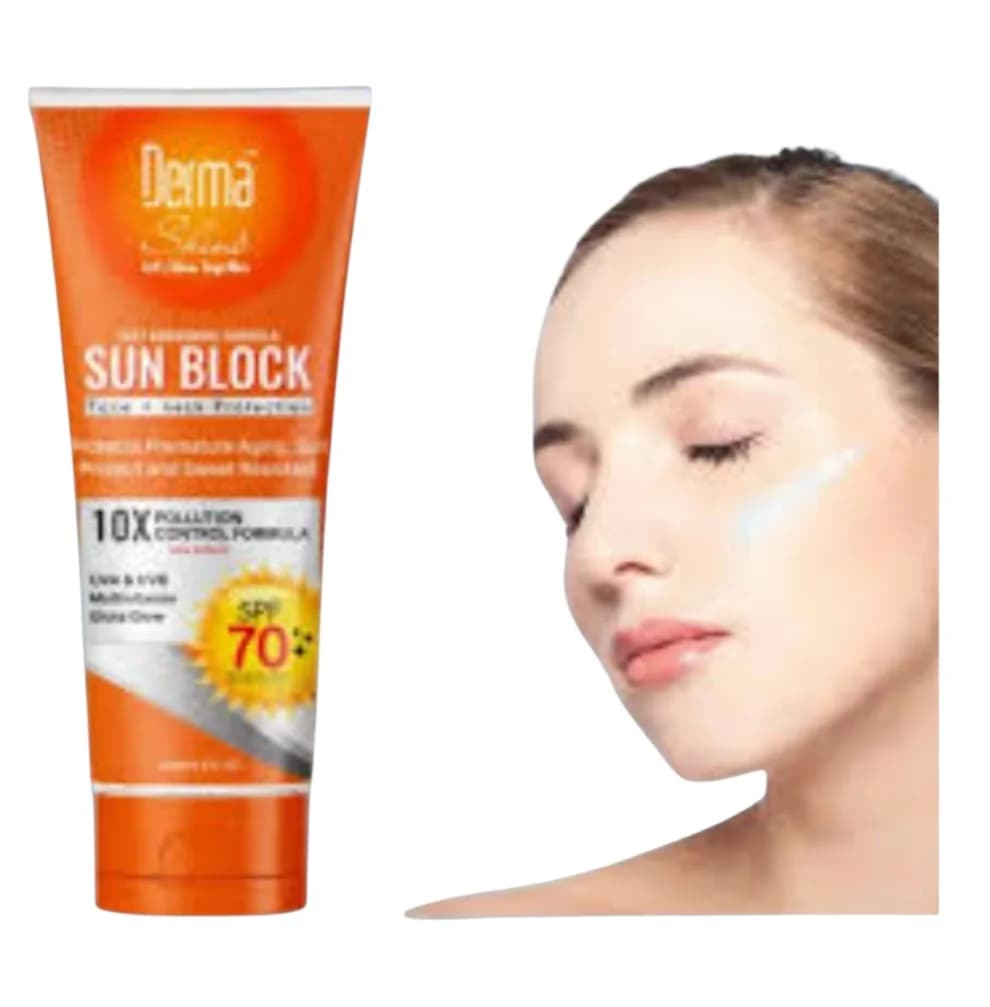 Günəşdən qoruyucu krem Derma SPF70, 120 ml