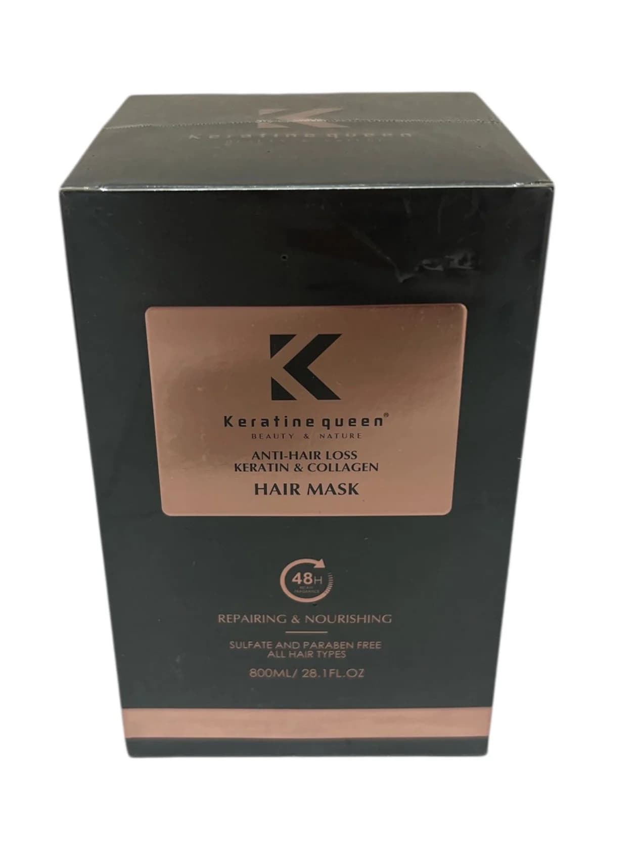 Saç tökülməsinə qarşı maska Keratine Queen Keratin&Kollagen