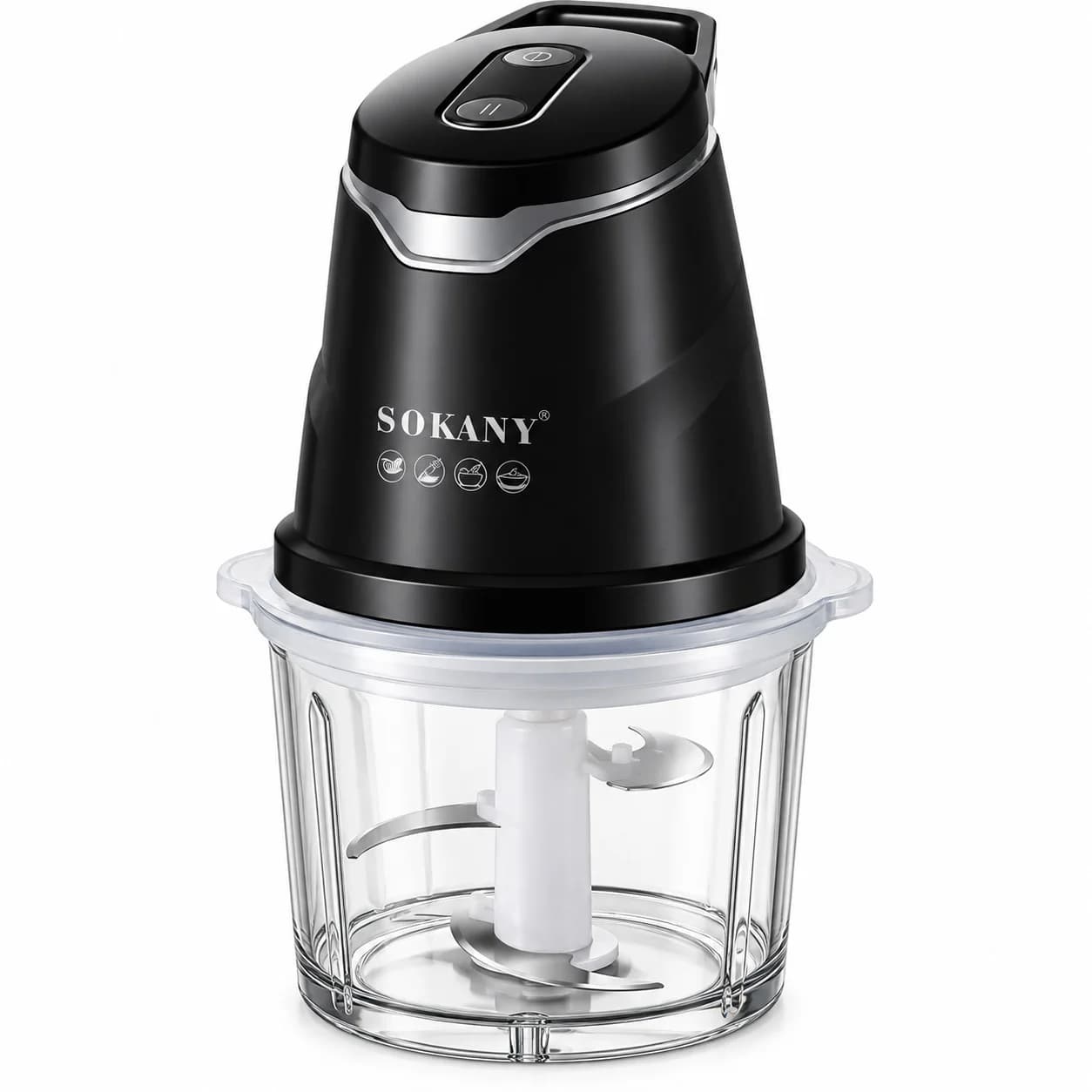 Doğrayıcı 300 W 0.7 l qara