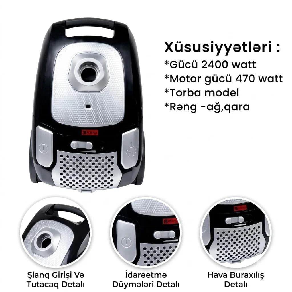 Tozsoran Silver SL-306, 2400 Vt,, 1.5 L