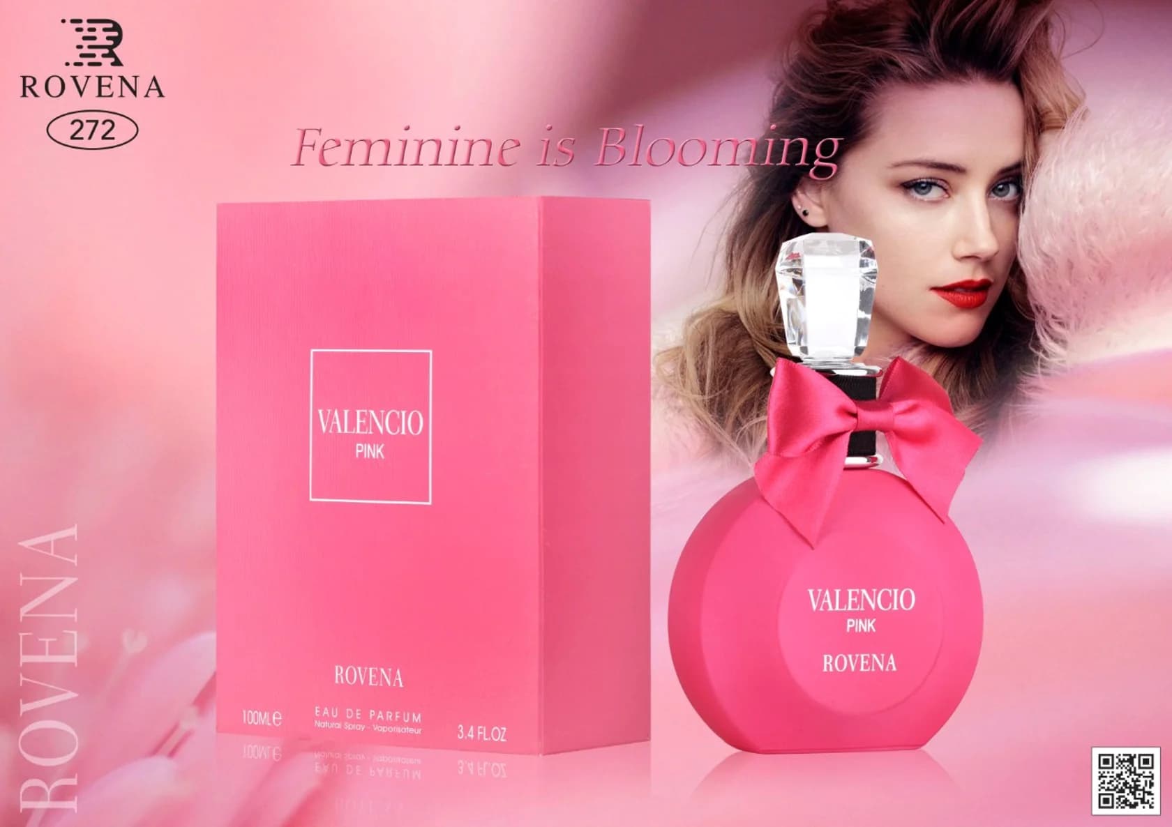 Rovena Valencio Pink qadınlar üçün ətir suyu 100 ml
