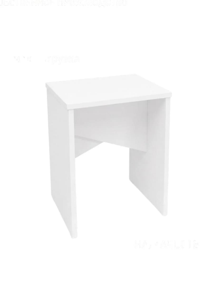 Taburet MB2, laminat, ağ, 35x35x45 sm