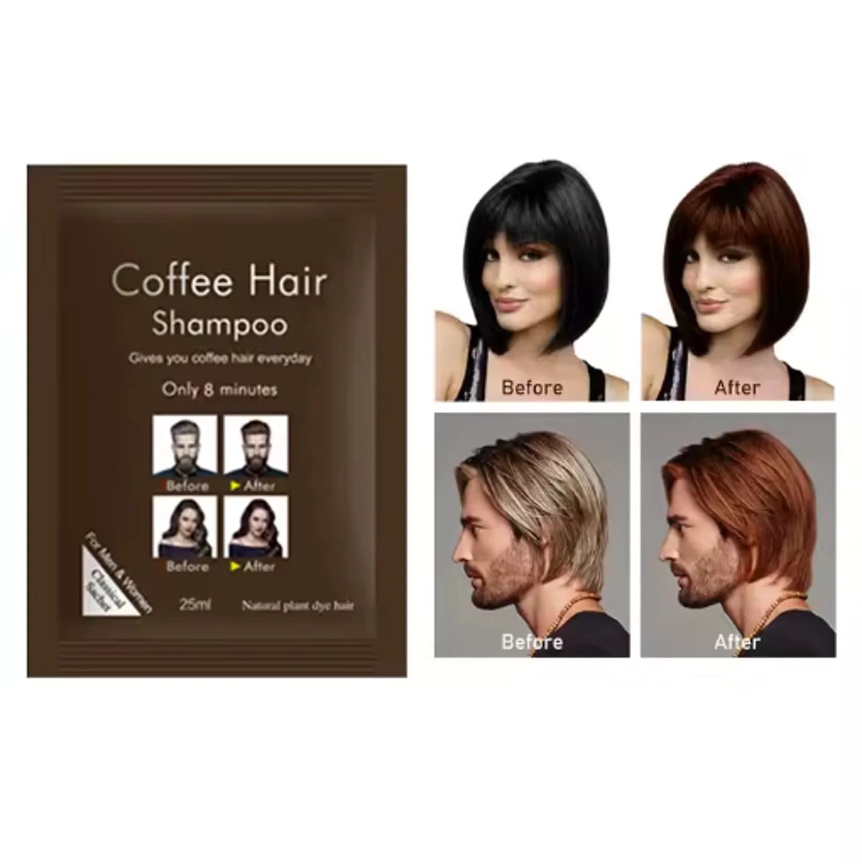 Tonlaşdırıcı şampun Disaar Brown 10х25 ml — şəkil 5