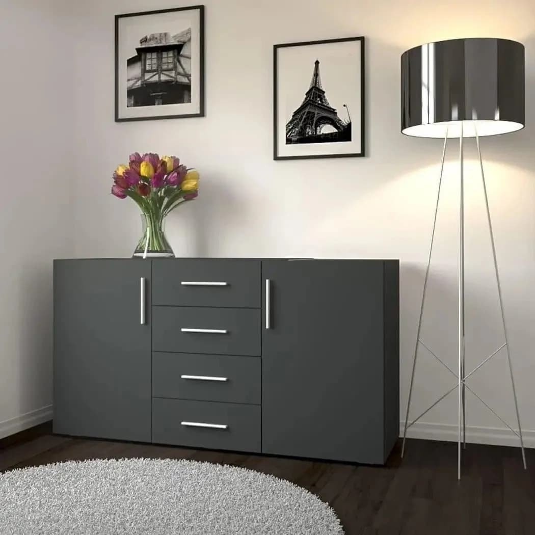Komod Yagmur, laminat, 120x80x40 sm