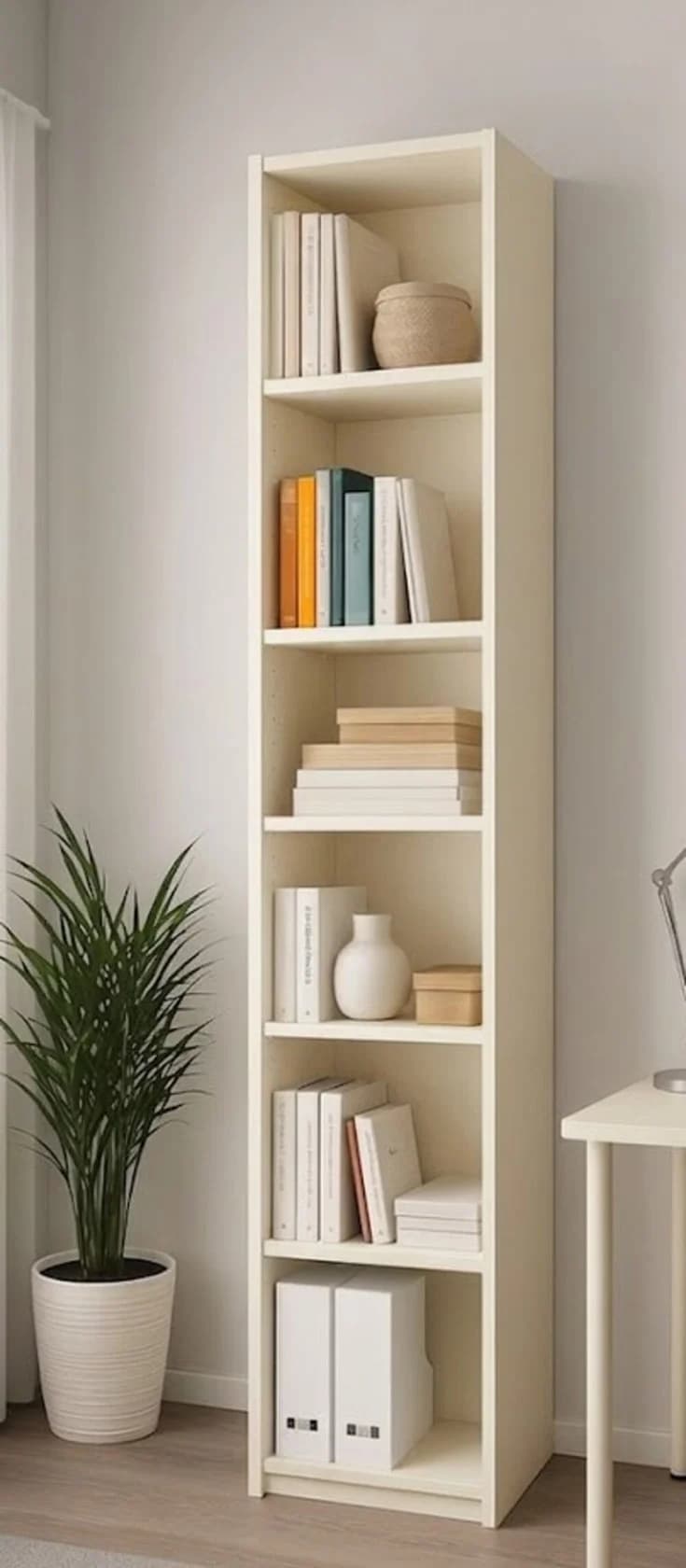 Stellaj MB3, laminat, 210x50x36 sm, bej