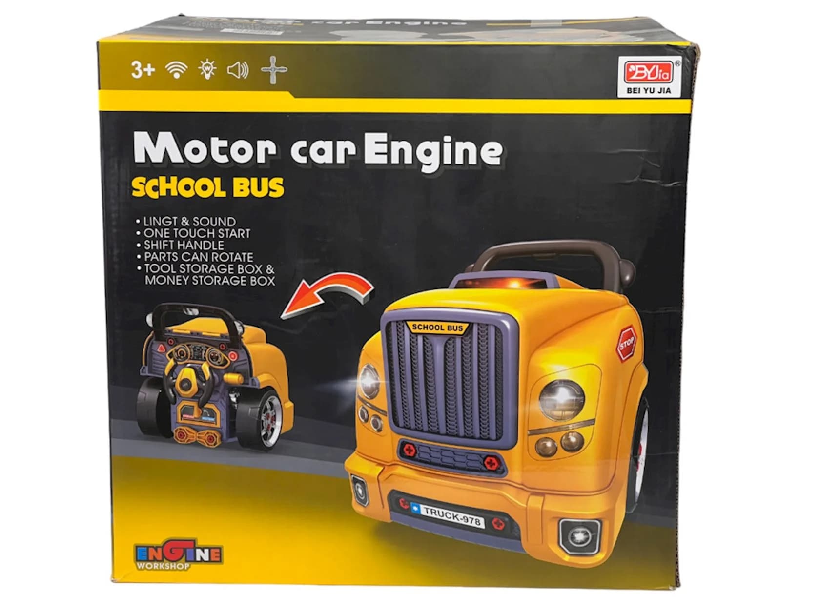 Oyuncaq alətlər dəsti D001-1 Motor Car Engine, 3+ yaş