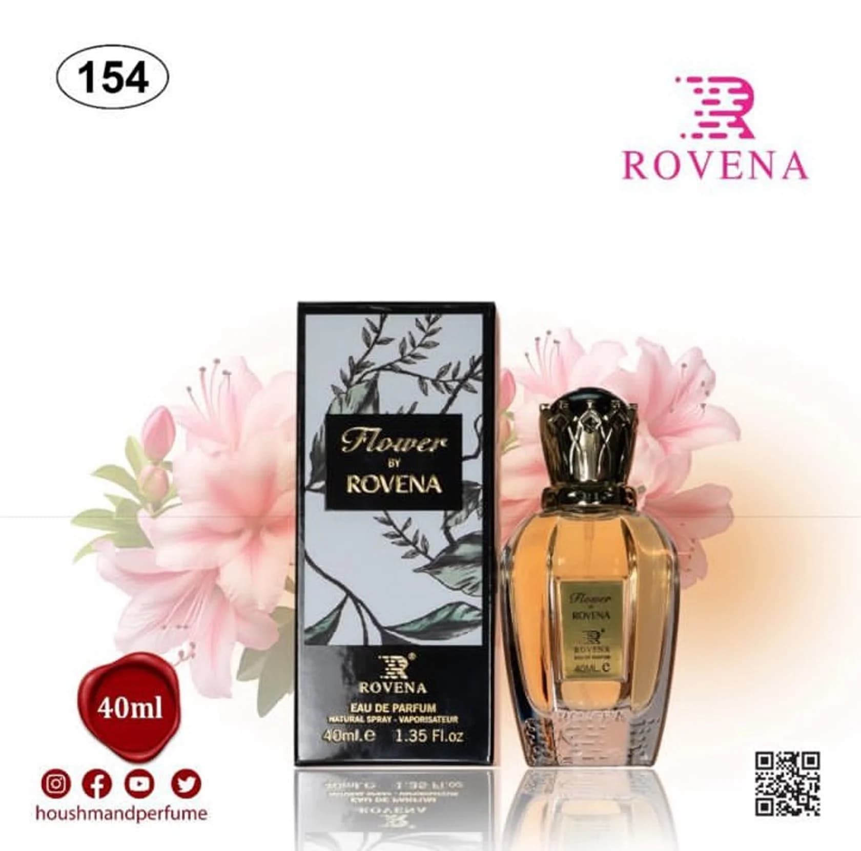 Rovena Flower by Rovena qadınlar üçün ətir suyu 40 ml