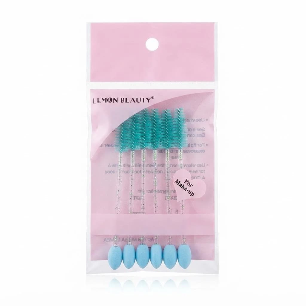Kirpik üçün və qaşlar üçün fırça dəsti Lemon Beauty, 8 əd