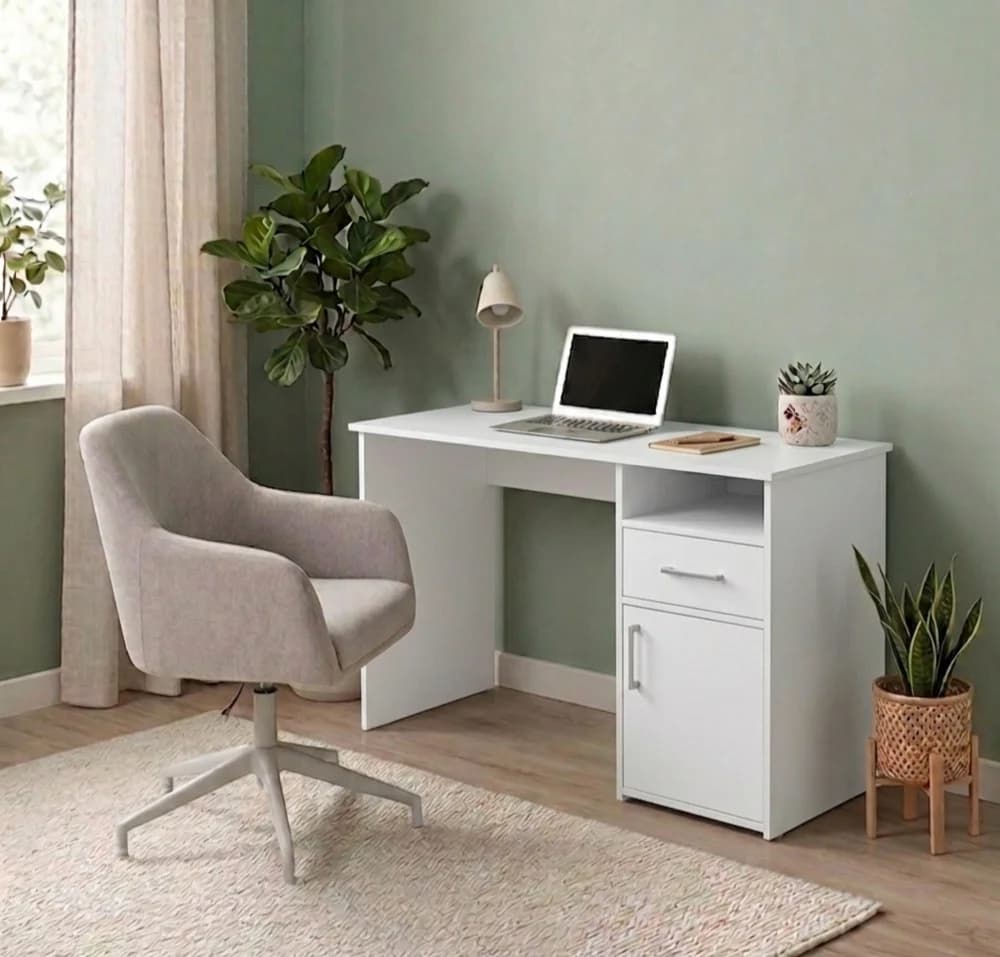 Yazı masası MB 7, laminat, ağ, 110x75x50 sm