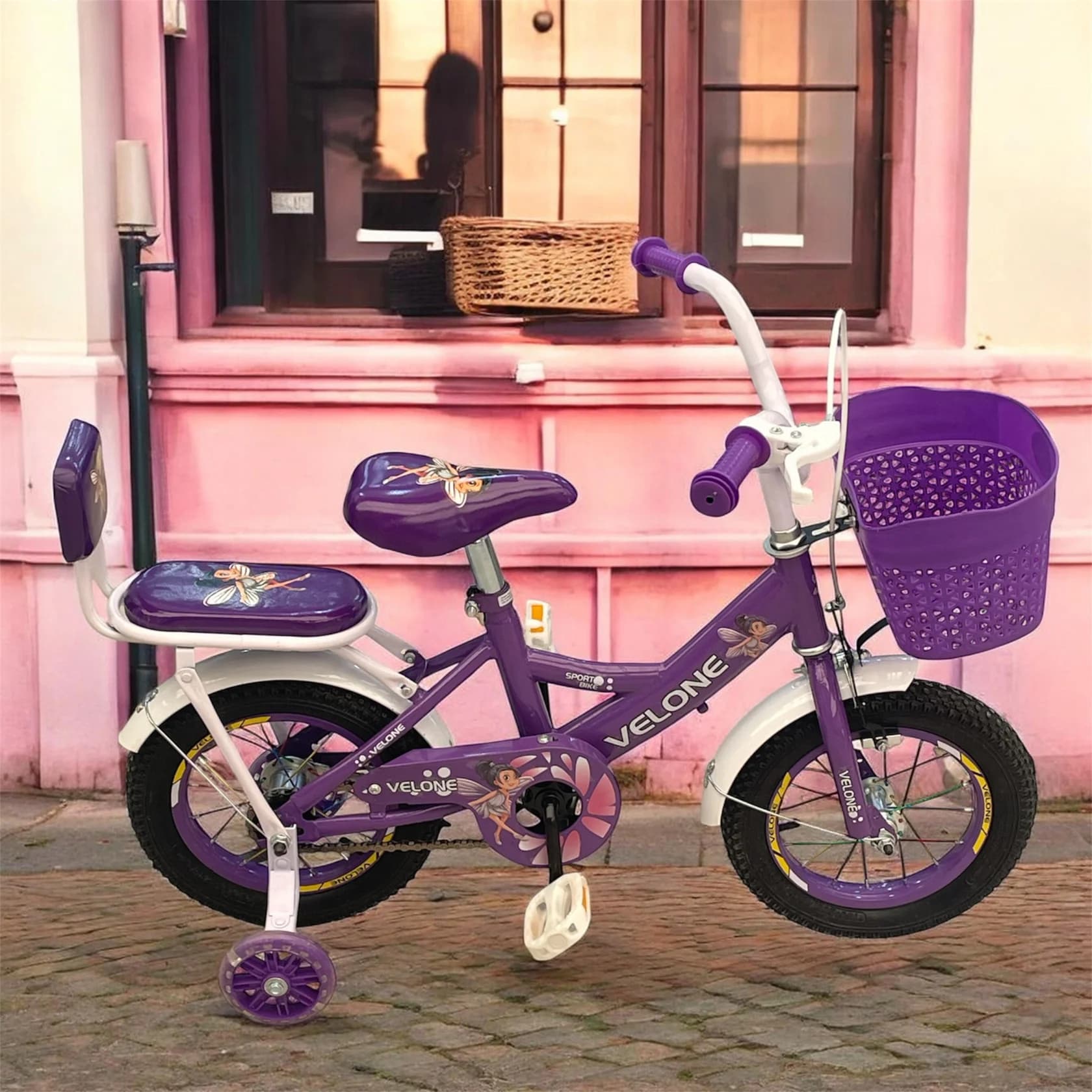 Uşaq velosipedi Velocruz 97, 12", bənövşəyi