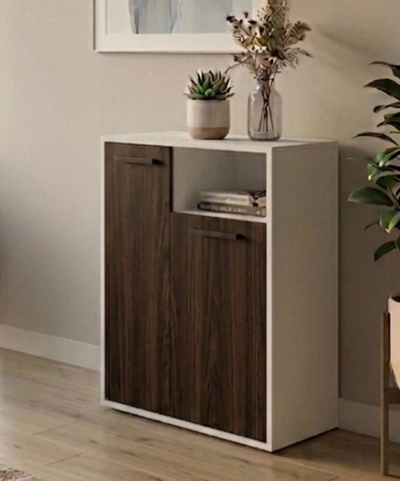 Tumba MB12, laminat, ağ /Venge, 90x65x35 sm