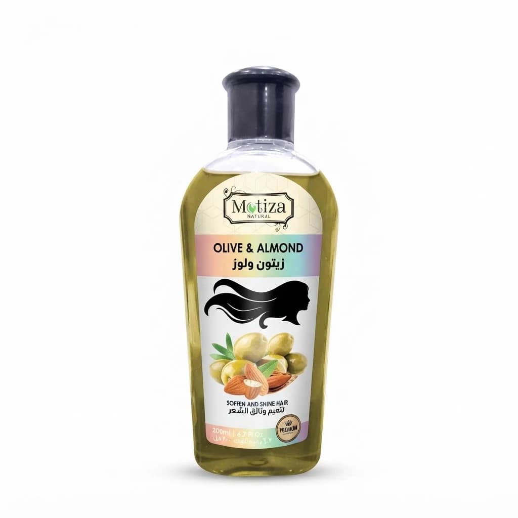 Saç yağı Motiza Natural Olive & Almond, 200 ml