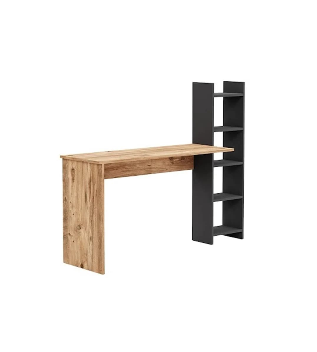 Yazı masası SO18, laminat, qəhvəyi/boz, 150x45x120 sm — изображение 4