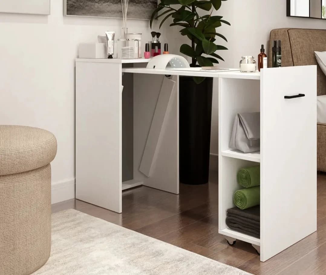Makiyaj masası 12934, laminat, 110x75x45 sm — изображение 5