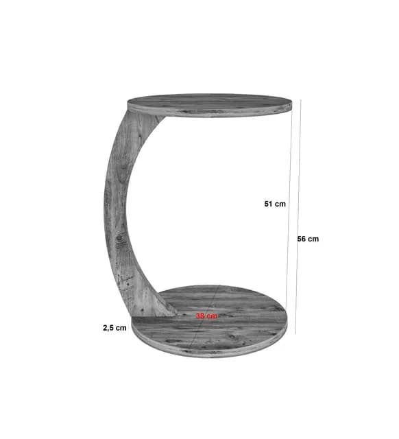 Jurnal masası S010, laminat, 56x38 sm, qəhvəyi — изображение 3