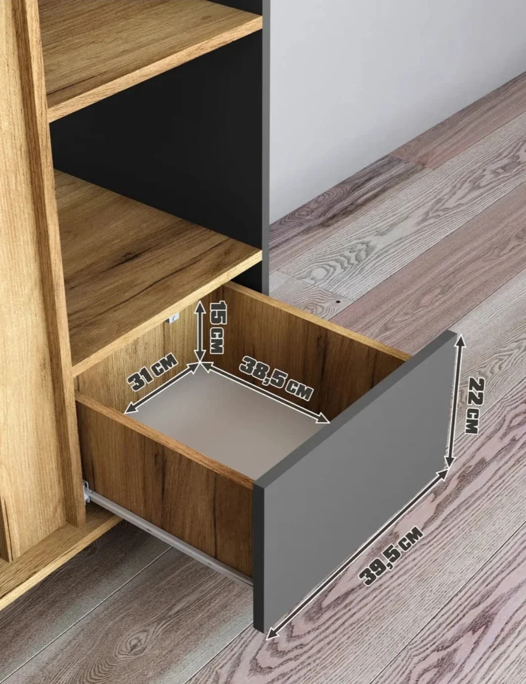 Şkaf 002, laminat, 210x85x45 sm — image 5