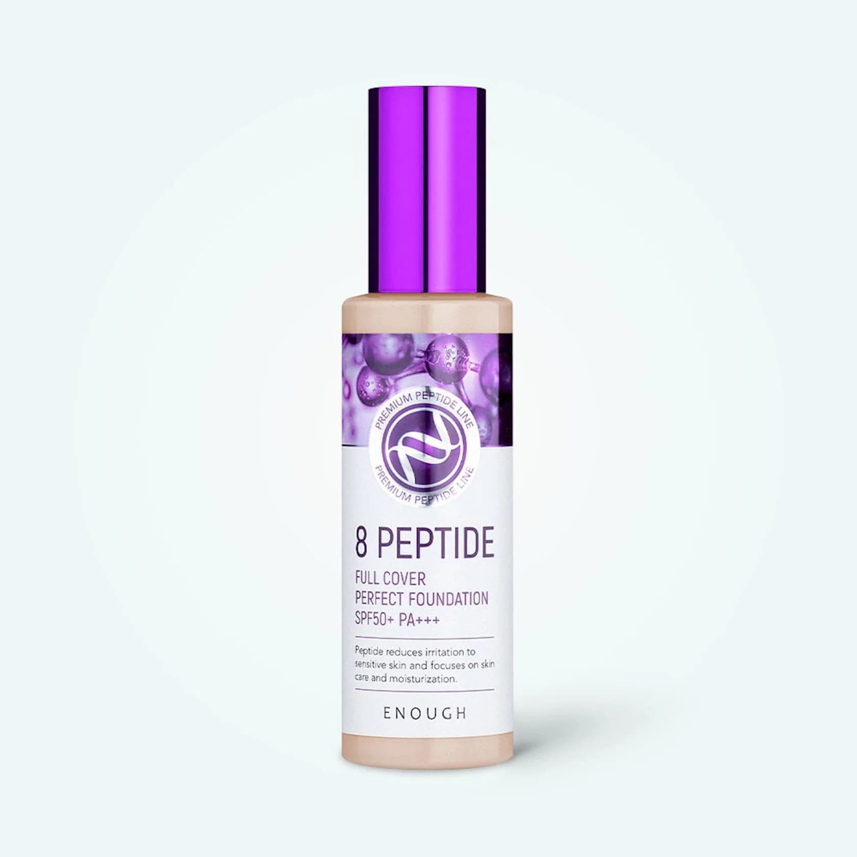 Tonal krem Enough 8 Peptide Full Cover Perfect Foundation peptidli 13 SPF50 100 ml.