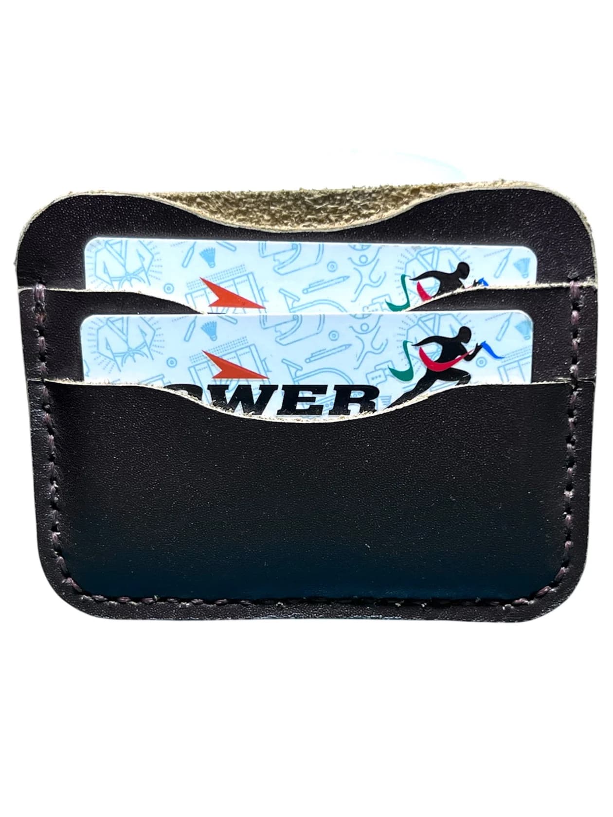 Kredit kart qabı 5036, dəri, qəhvəyi, 8.5x10.5 sm — şəkil 2
