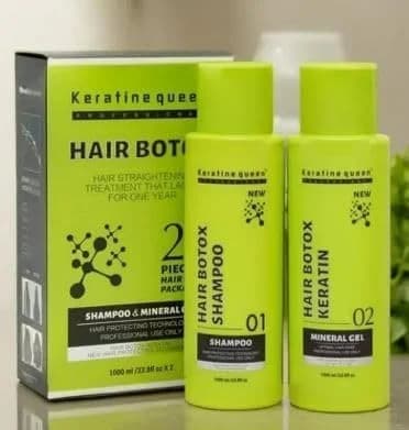 Dəst Keratine Queen Hair Botox (Şampun 1000 ml + Kondisioner 1000 ml)