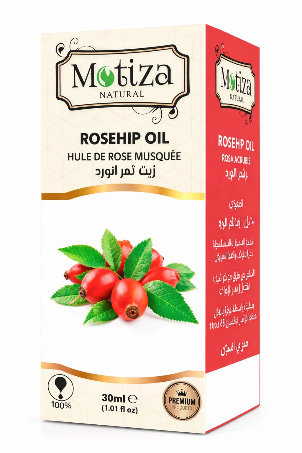 Kosmetik yağ Motiza Rosehip Oil, 30 ml