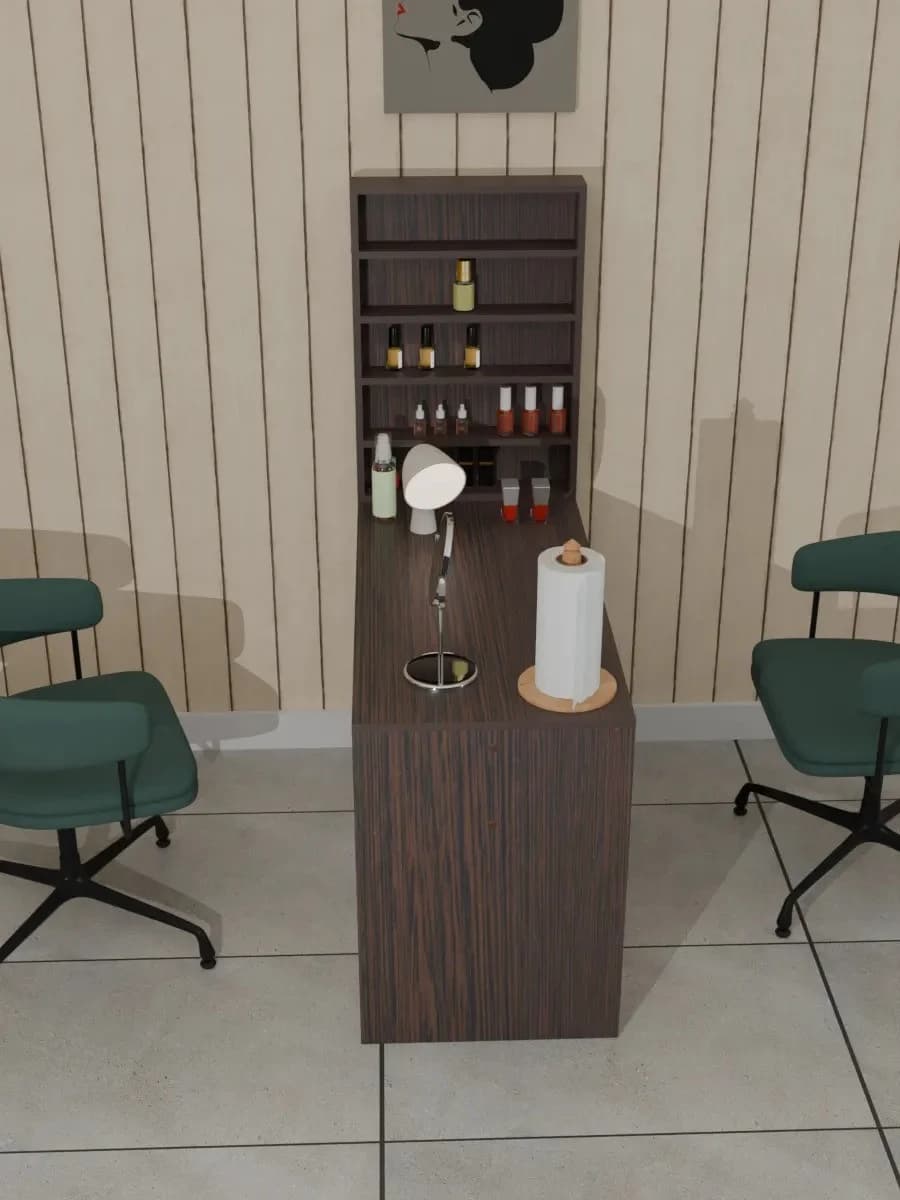 Manikür masası, Venge, Laminat, 140x100 sm — изображение 2