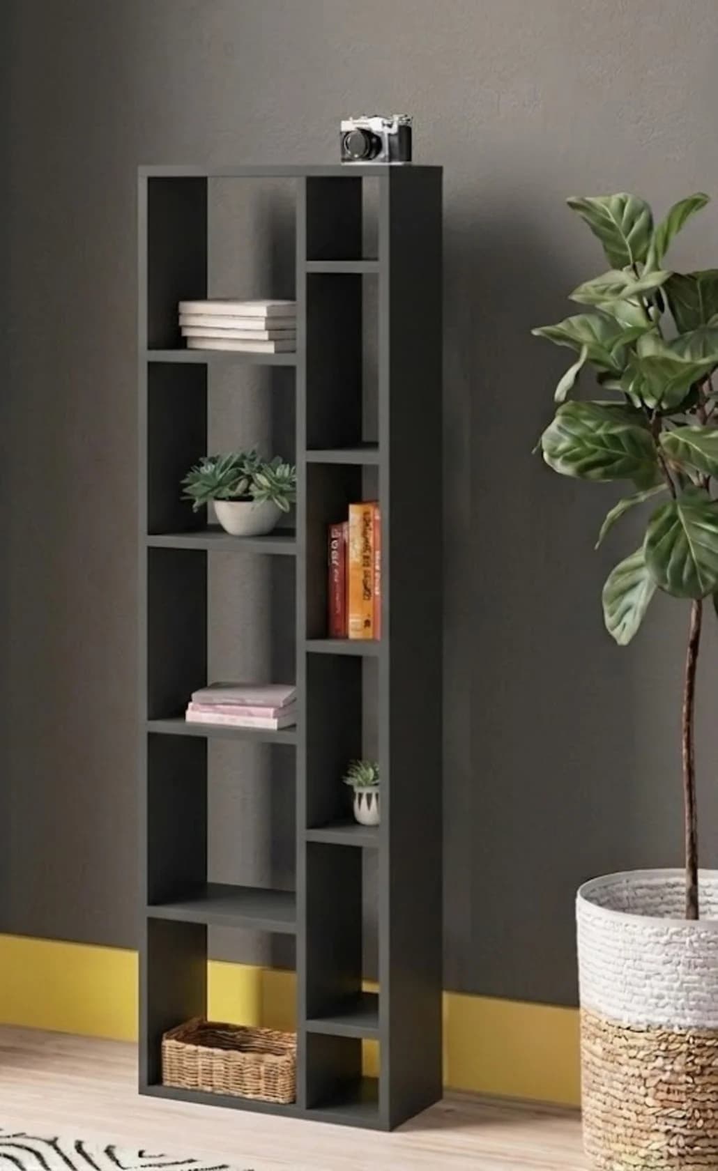 Stellaj MB11, laminat, 170х55х30 sm, antrasit