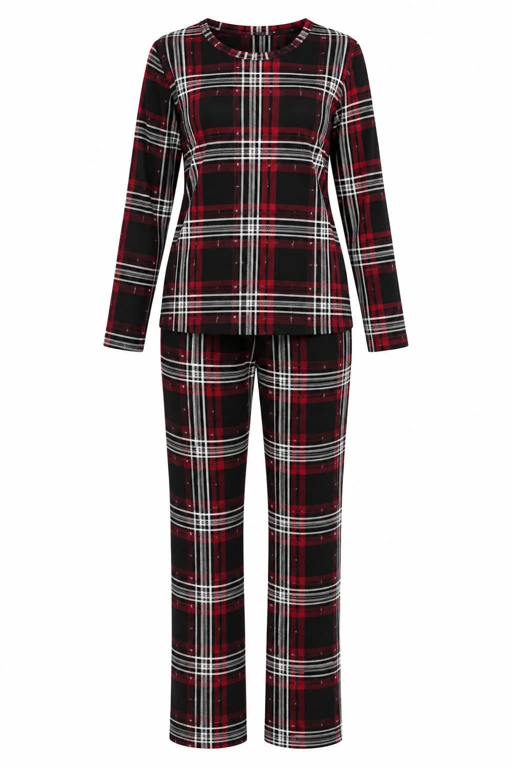 Qadınlar üçün şalvarlı pijama dəsti K-06, rəngbərəng, poliester, ölçü XL