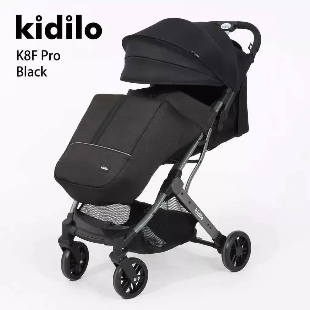 Uşaq arabası Kidilo K8F Pro, qara