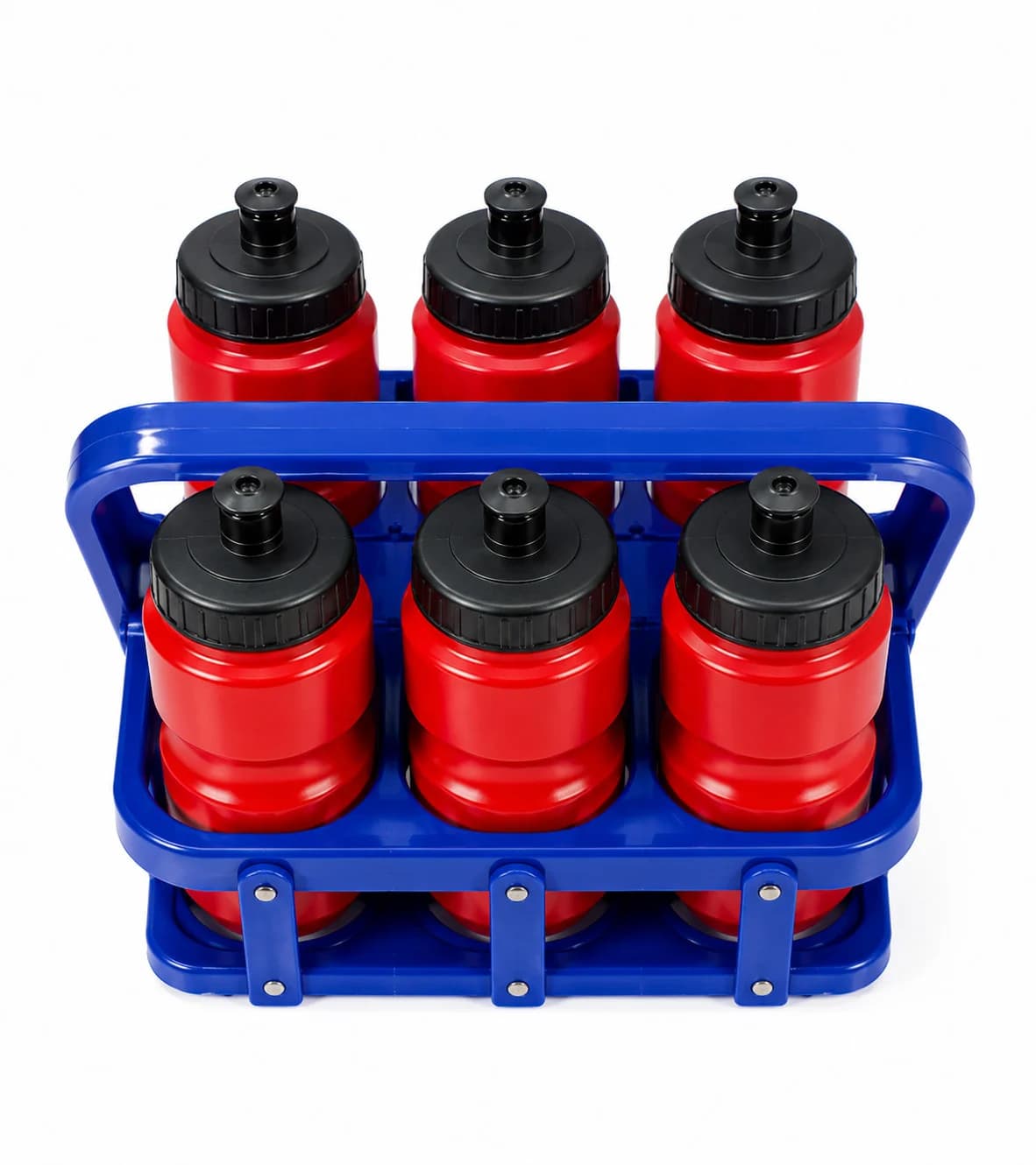 İdman su qabı dəsti, qida plastiki, 1000 ml, qırmızı